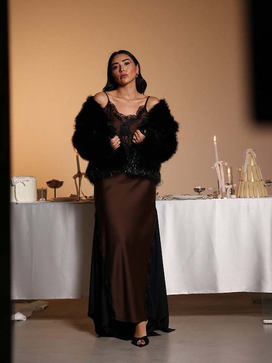 Maxi Rochie de Seara Jupon Satin Maro