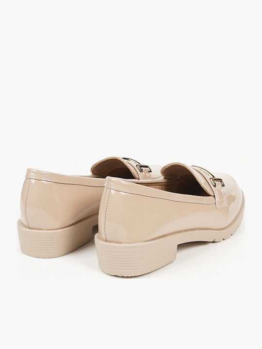 Γυναικεία Loafers σε Μπεζ Χρώμα