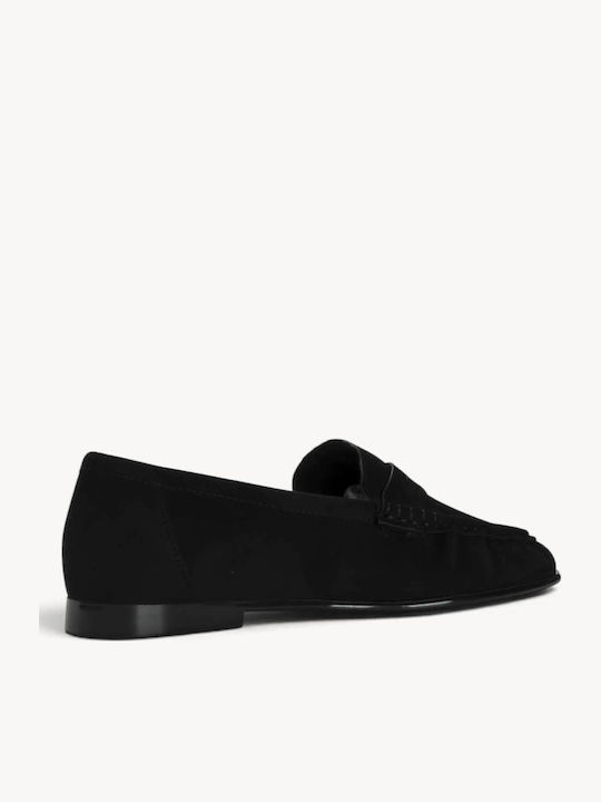 Mocasini Dama De Catifea Negri Penny Strap