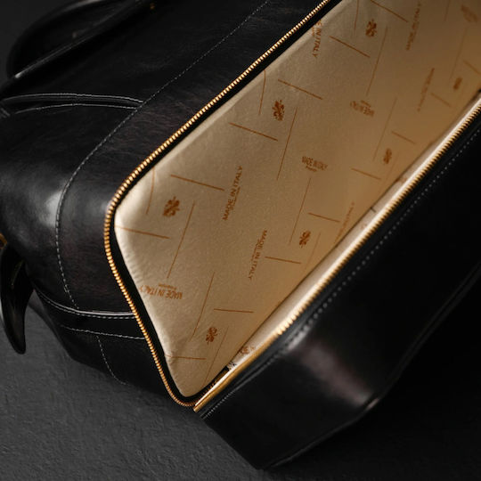Time Resistance Leder Medizinische Tasche in Schwarz Farbe