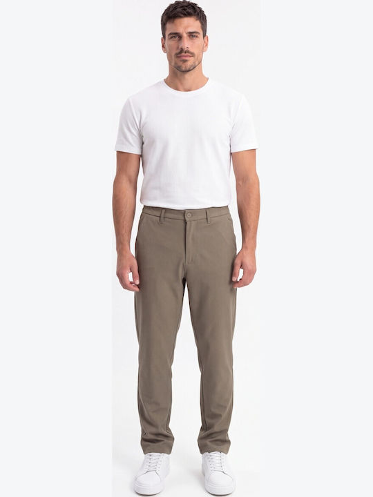 Pantaloni bărbați cu Linie Dreaptă Khaki