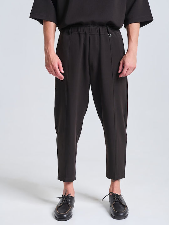 Ανδρικό Παντελόνι Σετ Relaxed Fit Καφέ