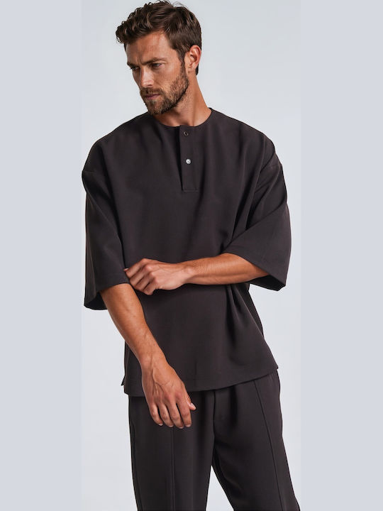 Ανδρικό Παντελόνι Σετ Relaxed Fit Καφέ