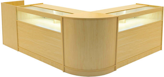 Luna Led Shop Counter Set Cm60 Tb60 & 2 X B1200 Maple
