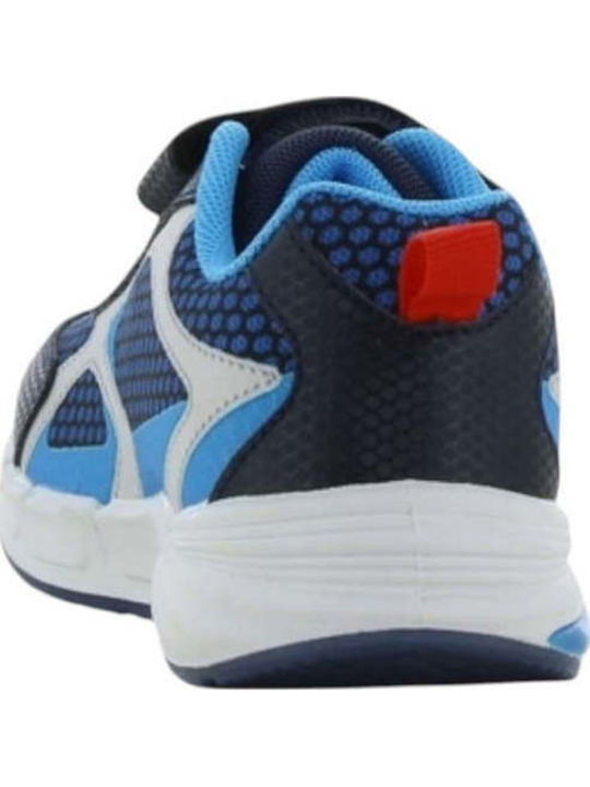 Kids Sneakers Anatomic with Hoop & Loop Closure & Lights Blue