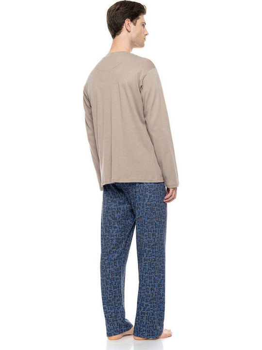 Ulisse Winter Men's Pyjamas Beige
