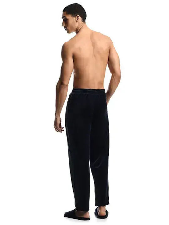 Emporio Armani Winter Herrenpyjama Blau