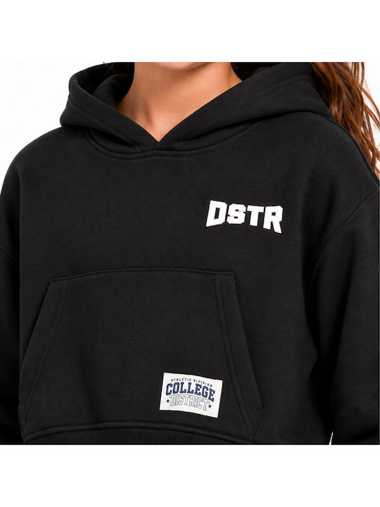 Kids Sweatshirt With Hood Black