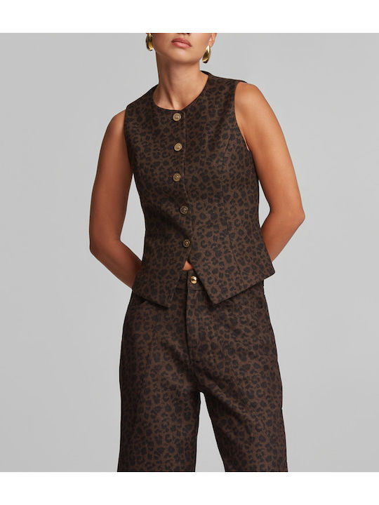 Women's Brown Vest