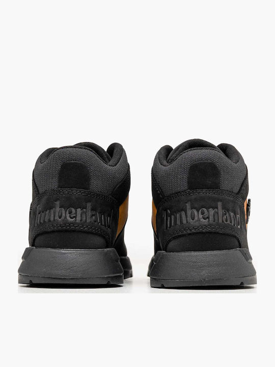 Sprint Trekker Anatomic Leather Kids Ankle Boots Black