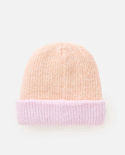 Beanie Unisex Reversible Knitted Beanie In Orange Colour