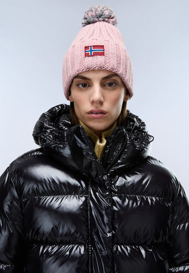 Semiury Beanie Women's Knitted Beanie in Pink Colour