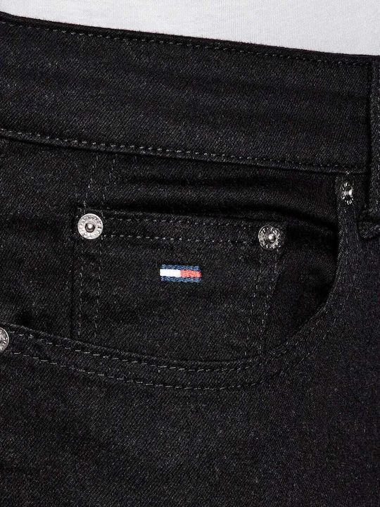 Мъжки дънков панталон Slim Fit Черен