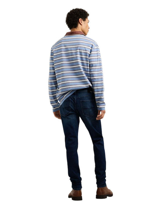 Stanley Men's Jeans Pants Slim Tapered Fit Blue