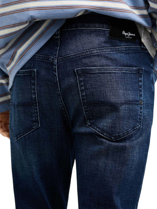 Stanley Men's Jeans Pants Slim Tapered Fit Blue