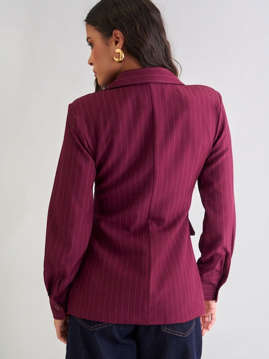 Decoro Decoro Damen Blazer Burgundisch