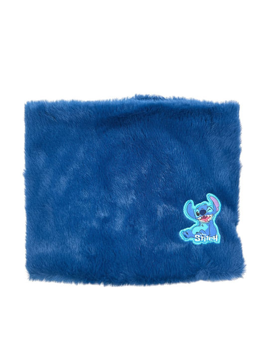 Lilo & Stitch Σετ Παιδικό Σκουφάκι με Κασκόλ & Γάντια Πλεκτό Μπλε