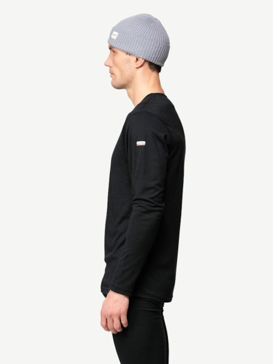 Men's Thermal Underwear Devold Breeze Plus Merino 200 Shirt Black Black Go 183 221 C