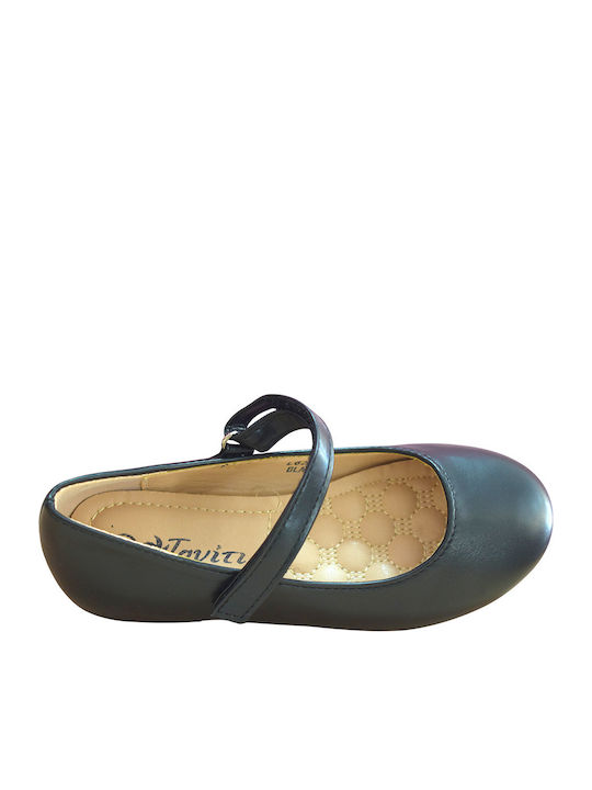 Kids Pumps & Ballerinas Anatomic With Hoop & Loop Closure Burgundy