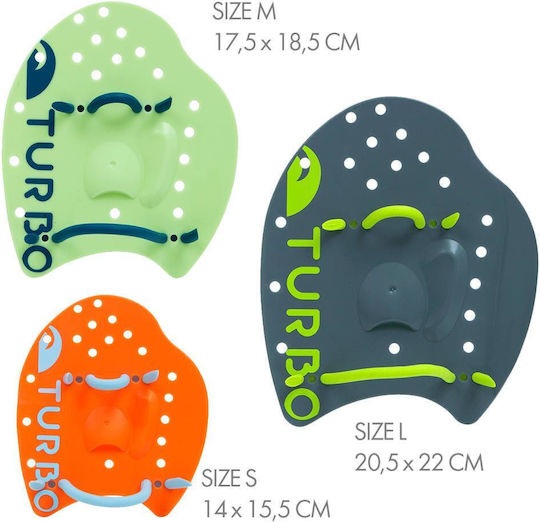Turbo Professionale Schwimmhandpaddel Nuba Flat Χεράκια Κολύμβησης S Turbo Orange