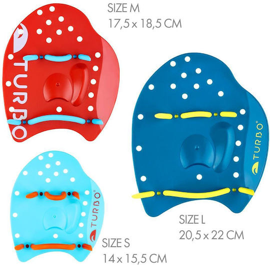 Turbo Professionelle Handpaddel Klassisch Flach Schwimmhandpaddel S Turbo Blau