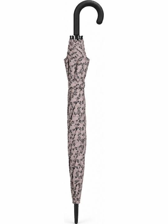 Rain Automatic Rain Umbrella with Walking Stick Beige