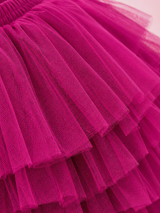Kids Tulle Tulle Purple Skirt