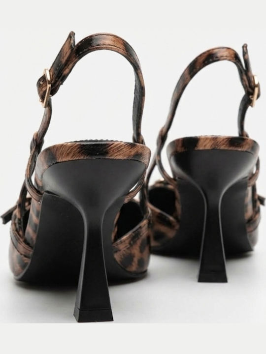 Suede Pumps mit Riemchen Braun
