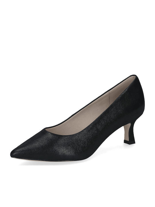 Leder Pumps Schwarz