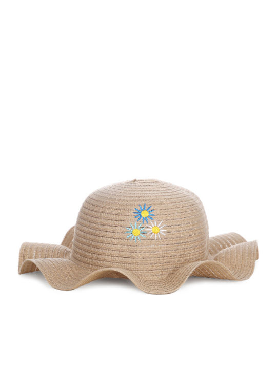 Kids' Straw Khaki Hat