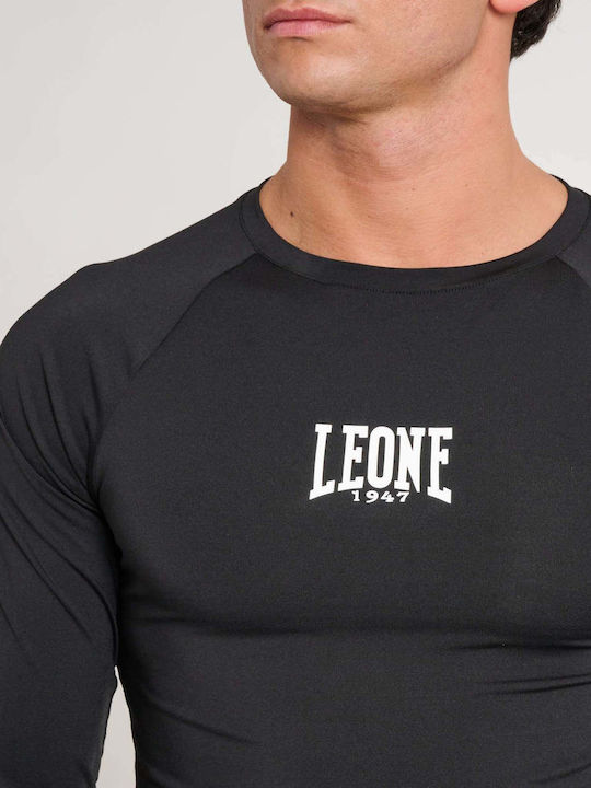 Leone 1947 Мъжка Дълъг Ръкав Блуза ABX327 За Джиу-Джиу Черна