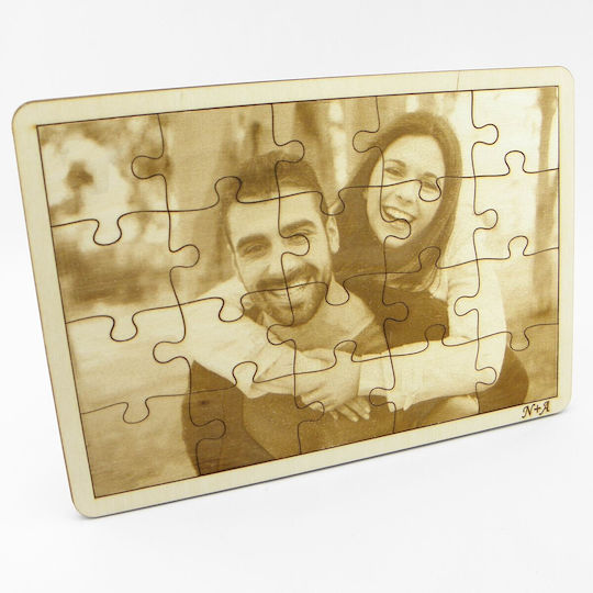 World of Wood Wooden Photo Frame With Brown Frame