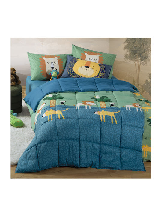 Nef-Nef Homeware Set Babyhandtücher 2 Stück Jungle Mania Pistazie 70x140cm Gewicht 420gr/m²