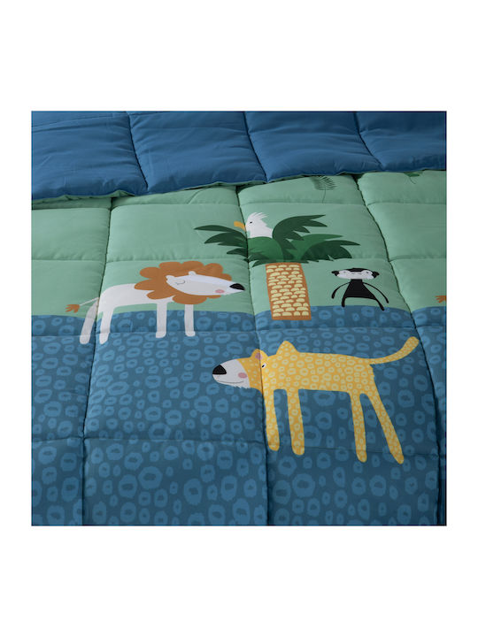 Nef-Nef Homeware Set Babyhandtücher 2 Stück Jungle Mania Pistazie 70x140cm Gewicht 420gr/m²