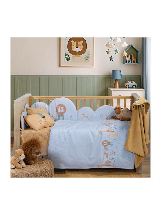 Nef-Nef Homeware Set Babyhandtücher 2 Stück Wild Gelb 70x140cm Gewicht 420gr/m²