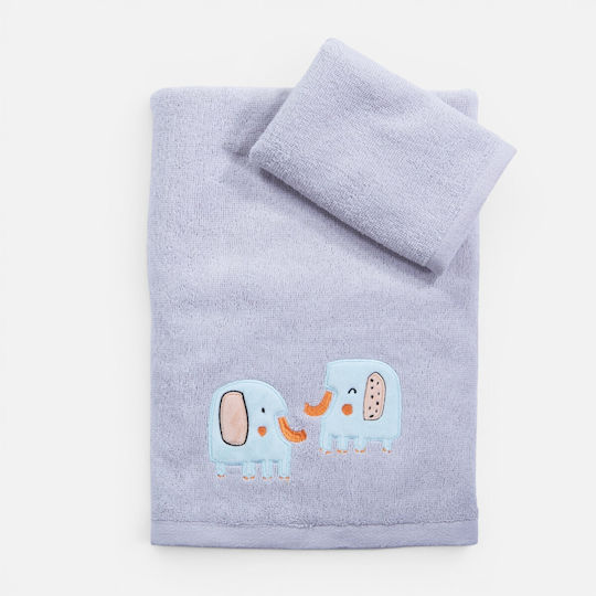 Nef-Nef Homeware Halat de baie pentru copii Elephants Gri cu glugă