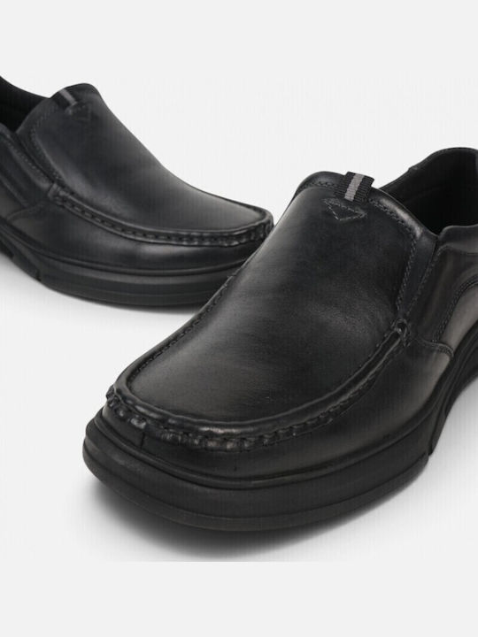 Kunstleder Herren Slip-Ons Schwarze