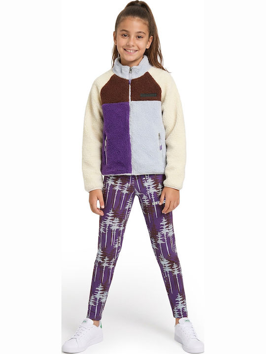 Kinderleggings Lang Lila