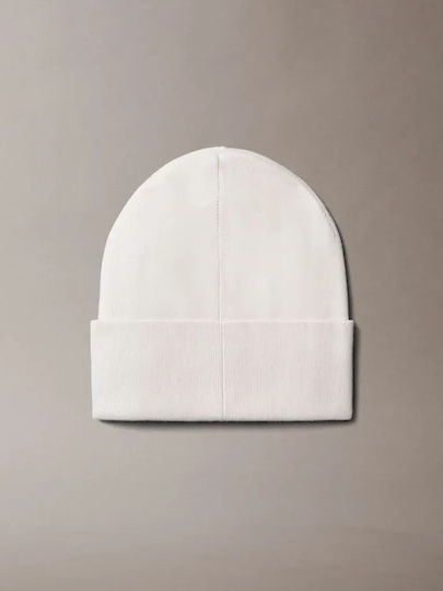 Beanie Unisex Knitted Hat in White Colour