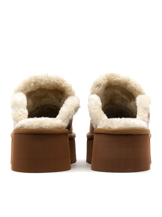 Women's Brown Slippers