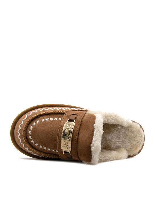Women's Brown Slippers