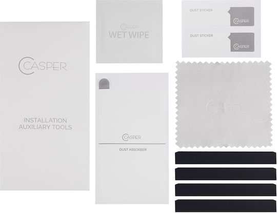 Casper UV Gehärtetes Glas Kleber Samsung Galaxy S23 Ultra Case Friendly Einzelhandelspackung