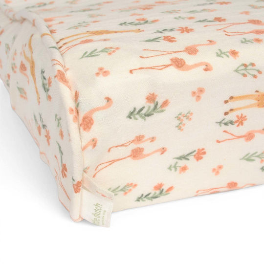 Little Dutch Κάλυμμα Αλλαξιέρας Blooming Safari από Ύφασμα Εκρού 50x70cm