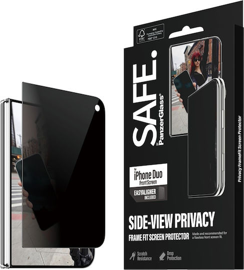 Privacy Sub Screen Schutzfolie Safe by Panzerglass 2-Wege Ultra-Breit Passform Mit Easyaligner iPhone Duo