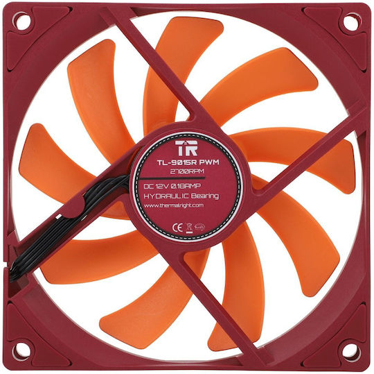 Thermalright TL-9015R Ventilatoare pentru carcasa 92mm (2700rpm / 42.58cfm) Fără LED-uri Iluminare și Conexiune 4-Pin PWM Maro