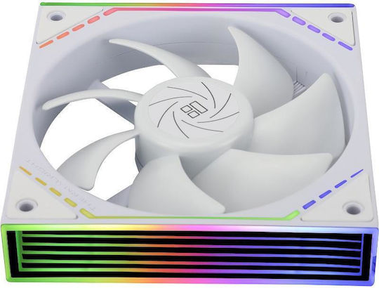 Thermalright TL-M12W Ventilator Pentru Carcasă 120mm (1500rpm / 47.6cfm) cu Iluminare ARGB și Conexiune 4-Pin PWM Alb