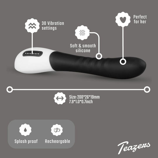 Teazers Вибратор G-Spot Черен