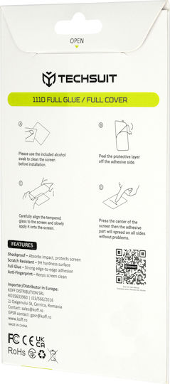Techsuit 111d Full Cover Full Glue Glass Google Pixel 11 Pro Fold Black