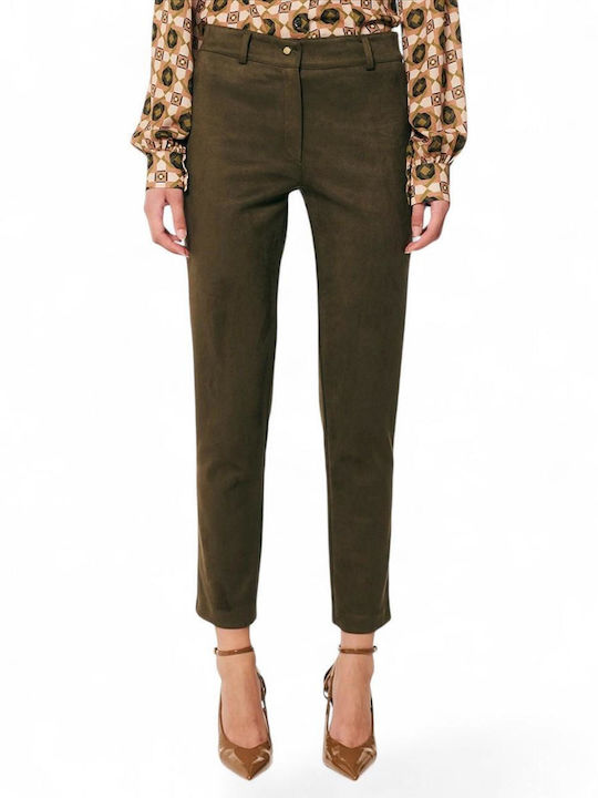 Forel Women's Fabric Trousers Olive
