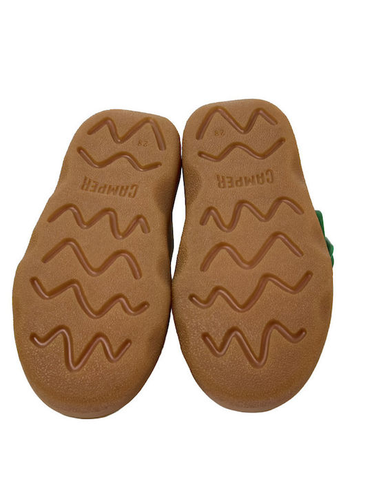 Kids Ballerinas with Hoop & Loop Closure Brown